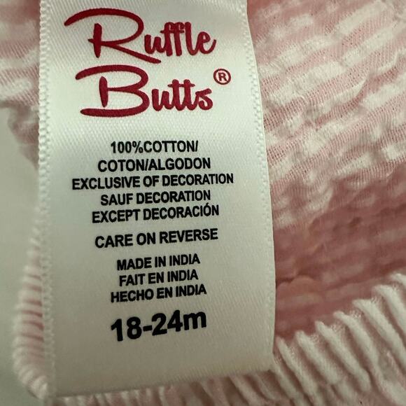 Ruffle Butts 100% COTTON/ COTON/ALGODON MADE IN INDIA 18-24m NWT - Picture 4 of 5